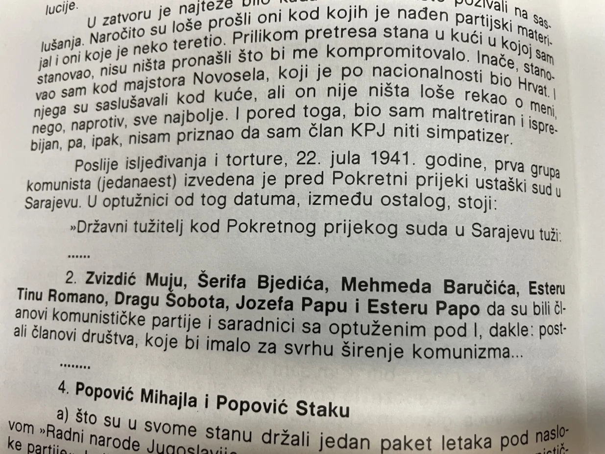 fotke za teks Mujo Zvizdić, bosanski heroj u vremenu holokausta/