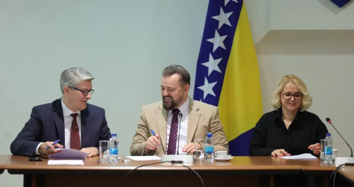 Svečano potpisivanje sporazuma o budućoj&nbsp;političkoj saradnji i zajedničkom nastupu na predstojećim izborima.&nbsp;/Senad Gubelić