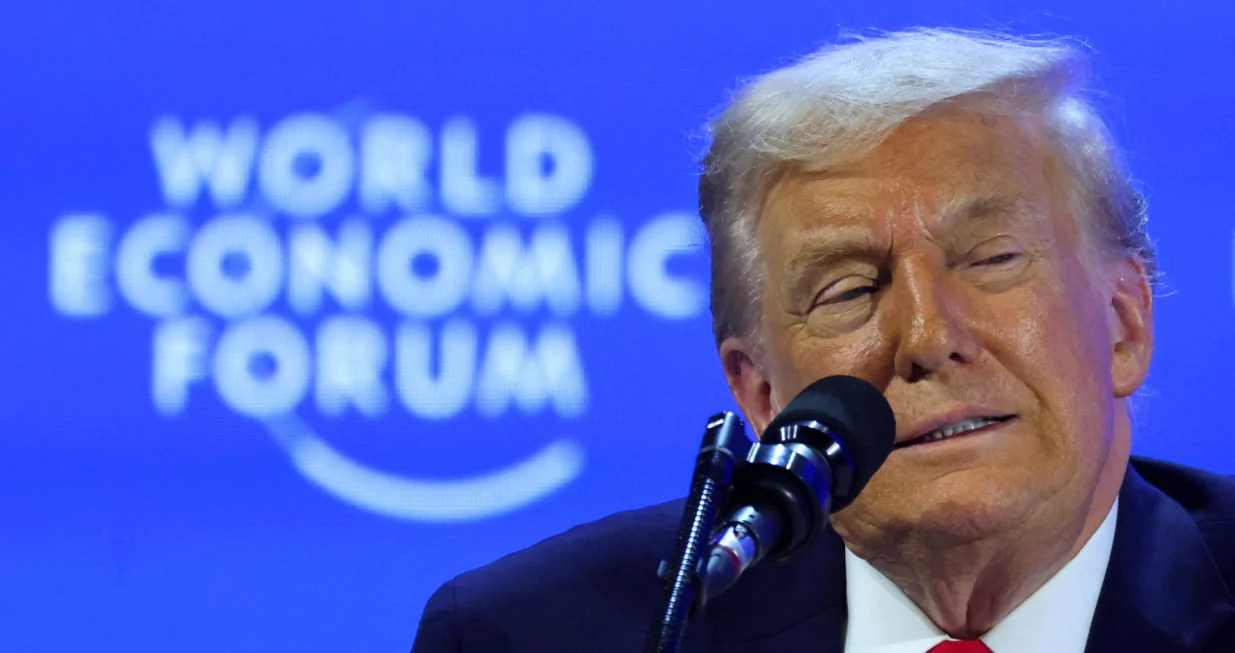U.S. President Donald Trump attends the 56th annual World Economic Forum (WEF) meeting in Davos, Switzerland, January 21, 2026. REUTERS/Denis Balibouse  TPX IMAGES OF THE DAY/Denis Balibouse