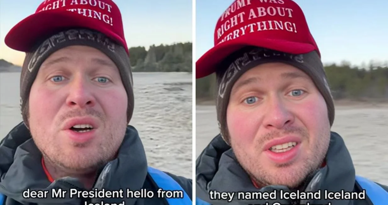 Na Facebook stranici Guide to Iceland, poznate islandske turističke agencije, pro&scaron;le sedmice objavljen je video koji je u kratkom roku postao viralan, a u kojem islandski stand up komičar Greipur Hjaltason na satiričan način reagira na govor američkog predsjednika Donalda Trumpa u Davosu/Screenshot