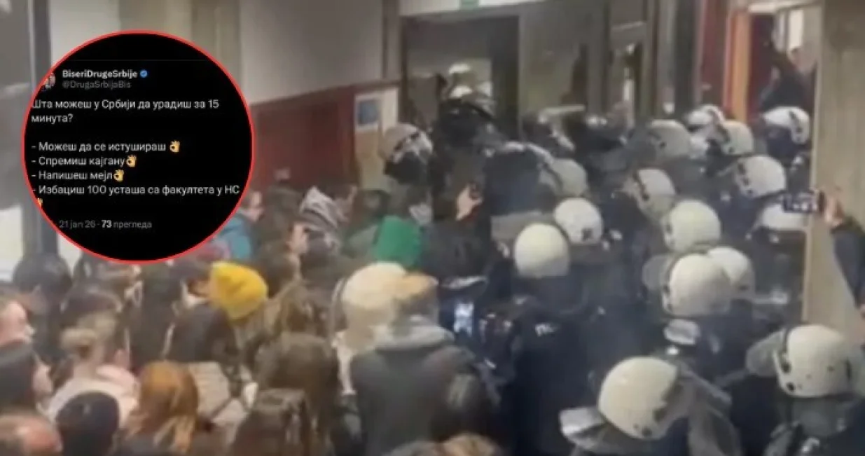 Protesti Novi Sad/Screenshot