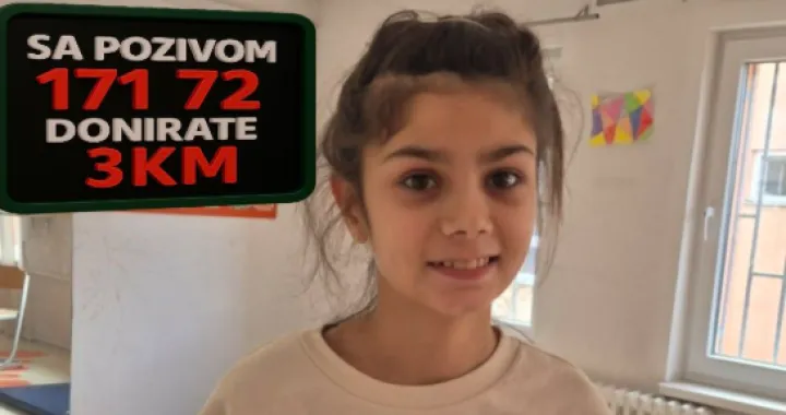 Pokrenut je humanitarni apel za liječenje djevojčice Iman Ba&scaron;ić/Screenshot