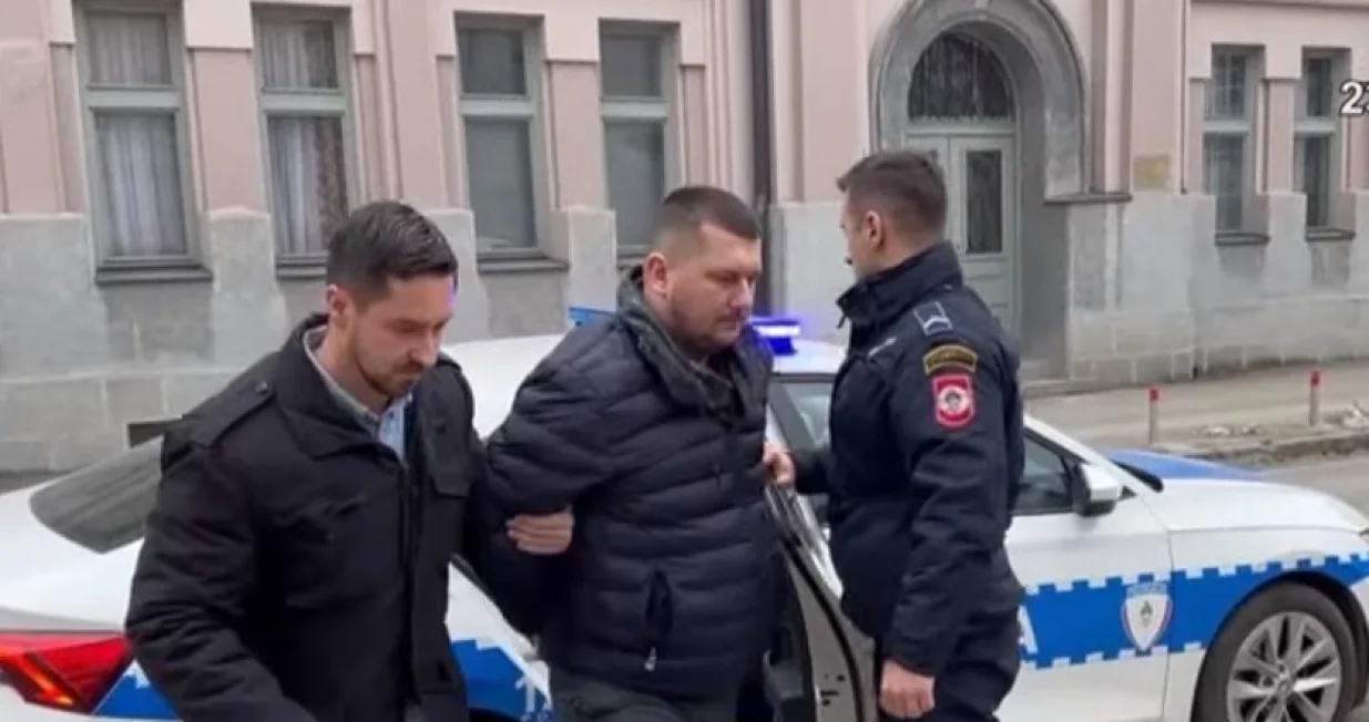 Mustafa Hrustanbegović privođenje/Screenshot Ftv