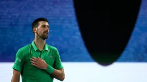 Tennis - Australian Open - Melbourne Park, Melbourne, Australia - January 24, 2026 Serbia's Novak Djokovic reacts during his third round match against Netherlands' Botic van de Zandschulp REUTERS/Tingshu Wang/Foto: Tingshu Wang