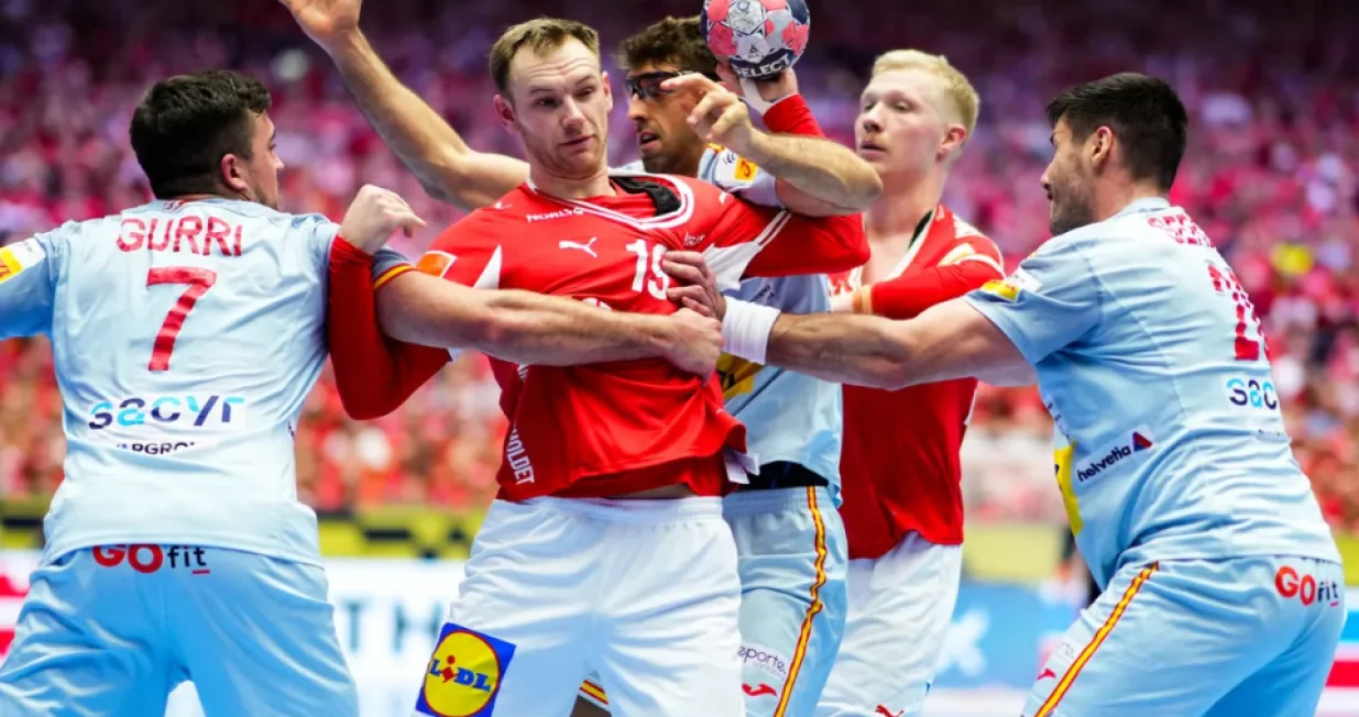 Detalj sa utakmice Danska - &Scaron;panija/Foto: 