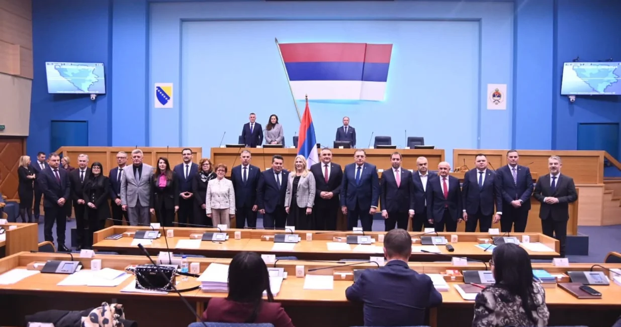 Narodna skup&scaron;tina Republike Srpske, izbor druge vlade Save Minića, polaganje zakletve/