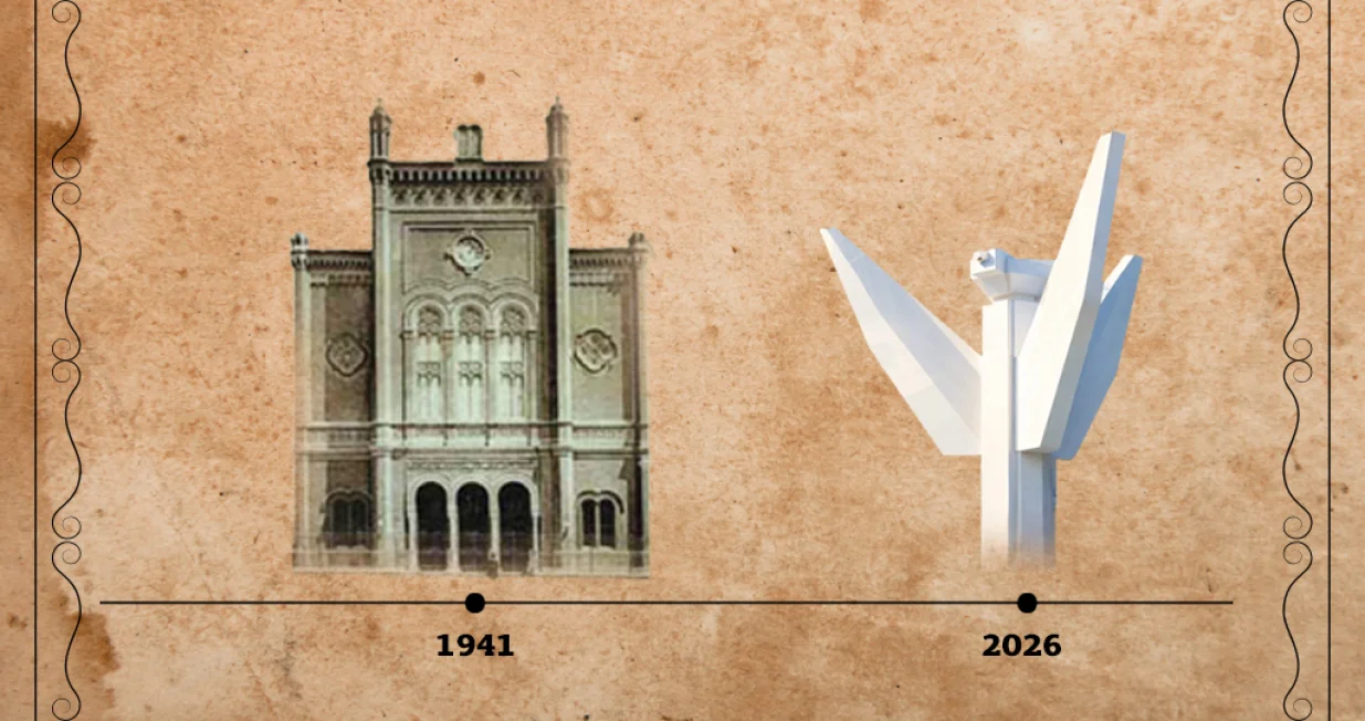 Kolumna Dragana Markovine: Spomenik veležovcima sru&scaron;en kao i zagrebačka Sinagoga/Ilustracija/Benjamin Krnić