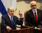 Israeli Prime Minister Benjamin Netanyahu speaks at the plenum of the Knesset, next to Albania's Prime Minister Edi Rama, in Jerusalem, January 26, 2026. REUTERS/Ronen Zvulun/Ronen Zvulun