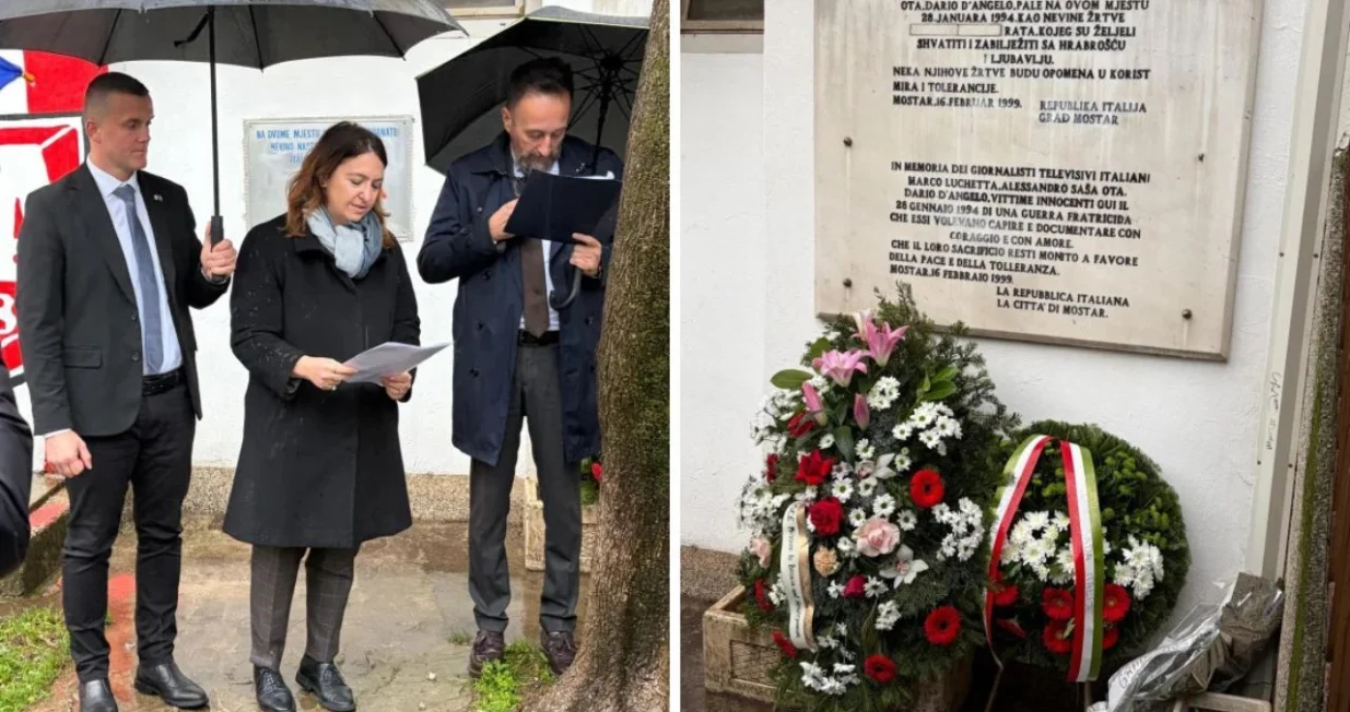 Odavanje počasti u Mostaru/Ambasada Italije U Bih