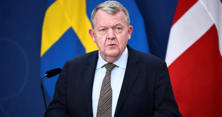Danish Foreign Minister Lars Lokke Rasmussen holds a press briefing after the bilateral meeting with the Swedish Foreign Minister in Stockholm, Sweden, January 22, 2026. Lars Schroder/TT News Agency/via REUTERS  ATTENTION EDITORS - THIS IMAGE WAS PROVIDED BY A THIRD PARTY. SWEDEN OUT. NO COMMERCIAL OR EDITORIAL SALES IN SWEDEN./Lars Schr&ouml;der/tt