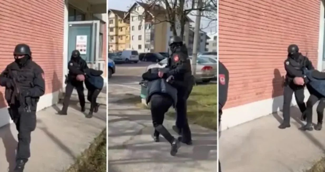 Privođenje osumnjičenog/Printscreen/Facebook//