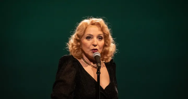 Mirjana Karanović u predstavi "Marlene Dietrich: pet tačaka optužnice"/Velija Hasanbegović/