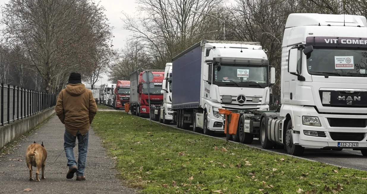 Konzorcijum Logistika BiH, prevoznici, kamiondžije, blokada, blokade, granični prelazi, granični terminali/Anadolija