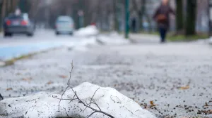 Topljenje snijega po ulicama/Damir Deljo