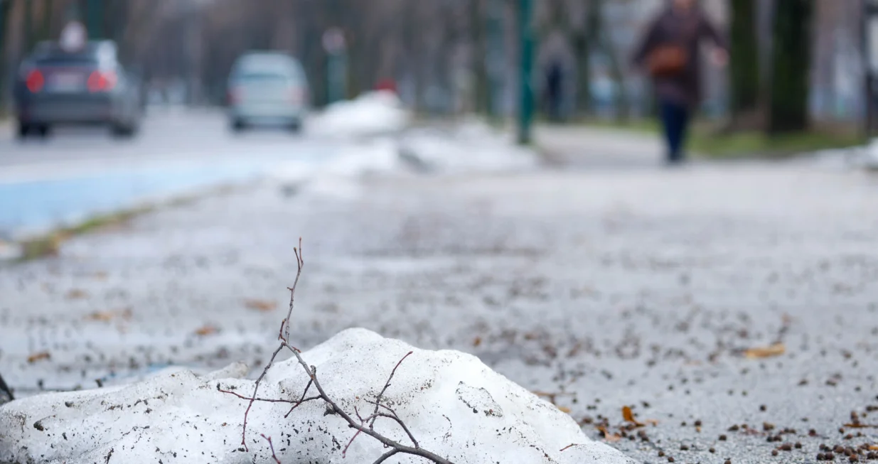 Topljenje snijega po ulicama/Damir Deljo