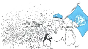 Philippe Morillon, Srebrenica, UN, "zaštićena zona"/Šukrija Meholjić