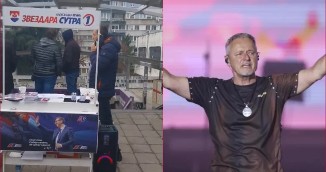 marko perković thompson, sns, aktivisti, novi sad, beograd, čavoglave/Screenshot