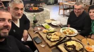 Čedo Jovanović, Aco Kos, Acini roditelji, večera/