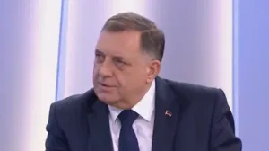 Milorad Dodik, lider SNSD-a, gostovanje na RTRS-u/Prtsc