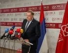 Milorad Dodik, lider SNSD-a, press konferencija, obraćanje/Rtrs