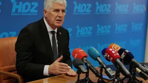 Dragan Čović, predsjednik HDZ-a BiH, press konferencija/Emanuel Soca