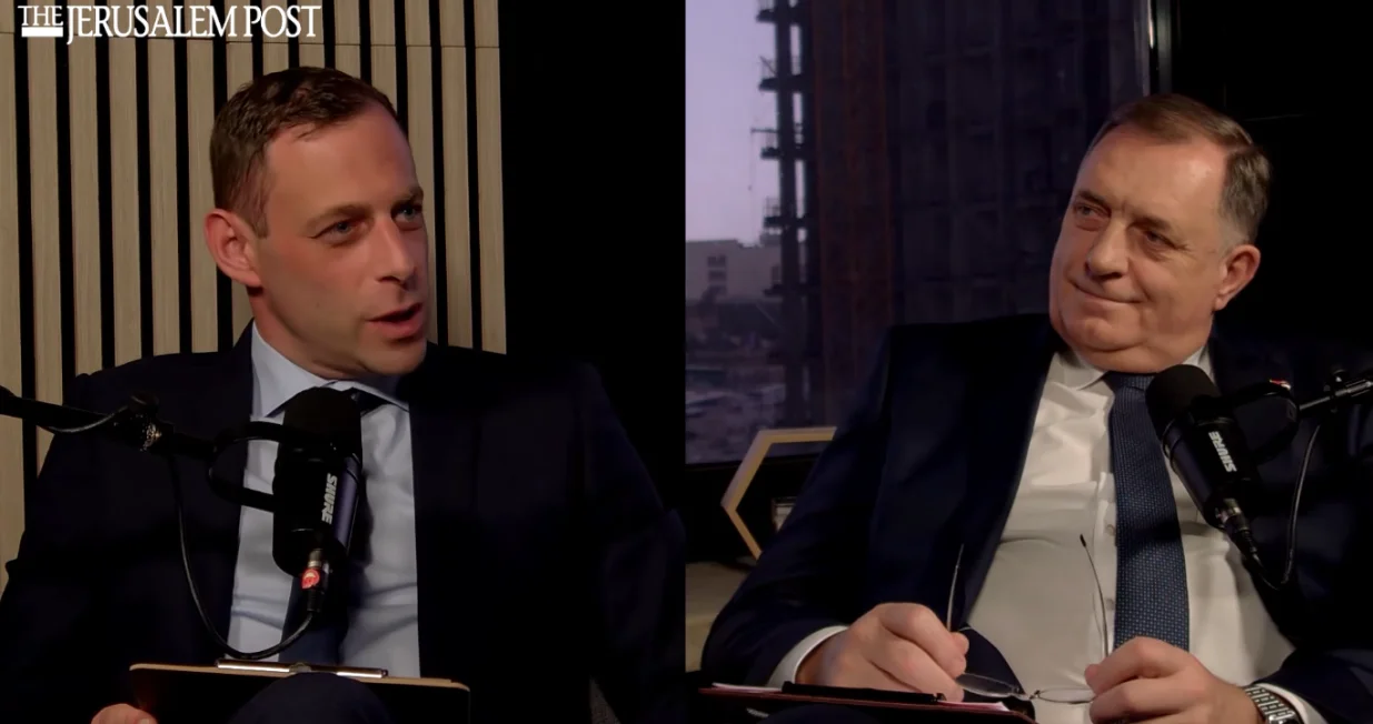 milorad dodik, intervju, jerusalem post, izrael/Screenshot
