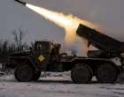 Servicemen of the 24th Separate Mechanized Brigade of the Ukrainian Armed Forces fire a BM-21 Grad multiple rocket launch system towards Russian troops, amid Russia's attack on Ukraine, near the frontline town of Chasiv Yar in Donetsk region, Ukraine January 15, 2026. Oleg Petrasiuk/Press Service of the 24th King Danylo Separate Mechanized Brigade of the Ukrainian Armed Forces/Handout via REUTERS ATTENTION EDITORS - THIS IMAGE HAS BEEN SUPPLIED BY A THIRD PARTY./Ukrainian Armed Forces