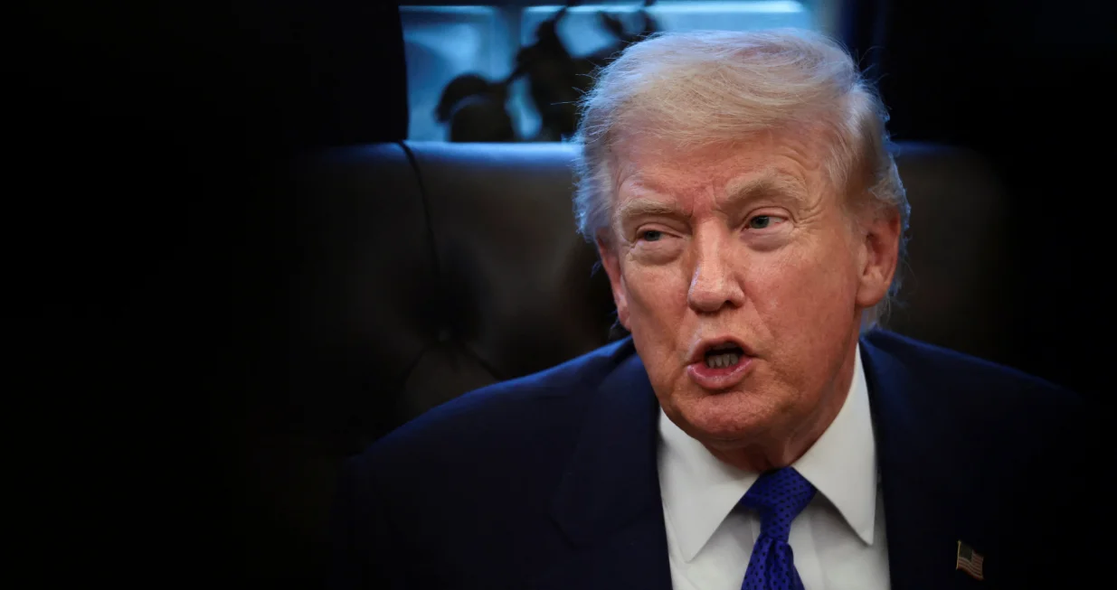 U.S. President Donald Trump speaks on the day he announced the creation of a critical mineral reserve, in the Oval Office at the White House, February 2, 2026. REUTERS/Evelyn Hockstein/Evelyn Hockstein
