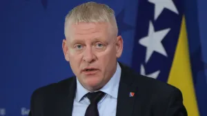 Pres-konferencija predsjedavajućeg i zamjenika predsjedavajućeg Kluba poslanika Demokratske fronte u Predstavničkom domu Parlamentarne skupštine BiH/Senad Gubelić