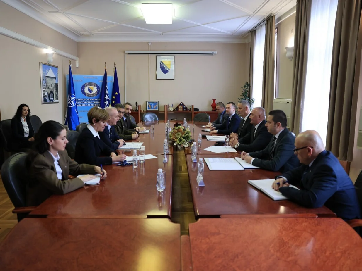 Zukan Helez ugostio Borisa Rugea, sastanku prisustvovali i Slaven Galić i Aleksandar Goganović//