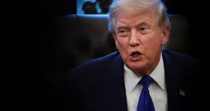U.S. President Donald Trump speaks on the day he announced the creation of a critical mineral reserve, in the Oval Office at the White House, February 2, 2026. REUTERS/Evelyn Hockstein/Evelyn Hockstein