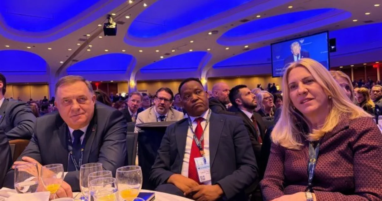 Milorad Dodik i Željka Cvijanović, Molitveni doručaj, Washington/Rtrs