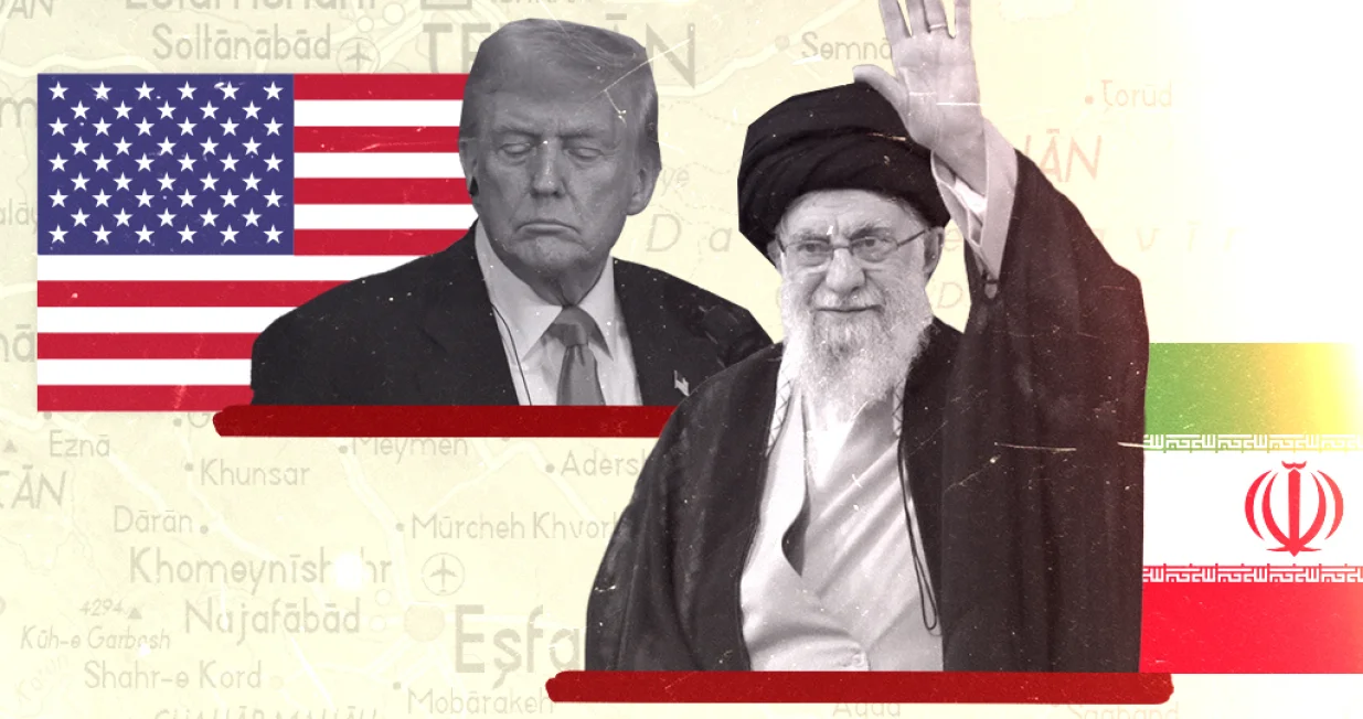 Vizual za kolumnu Milana blagojevića, Donald Trump, napad na iran/Benjamin Krnić
