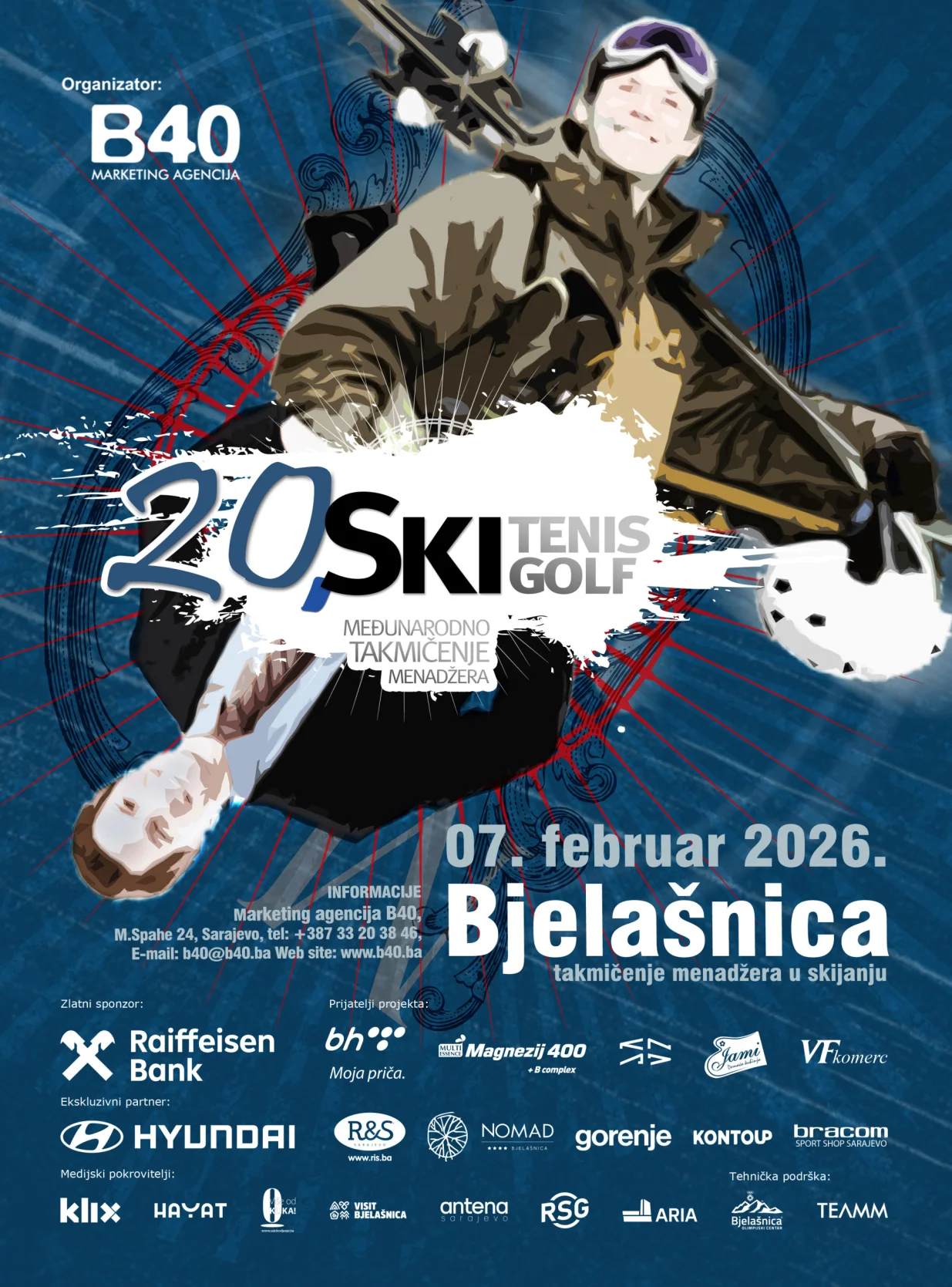 Međunarodno ski takmičenje menadžera na Bjela&scaron;nici 2026//