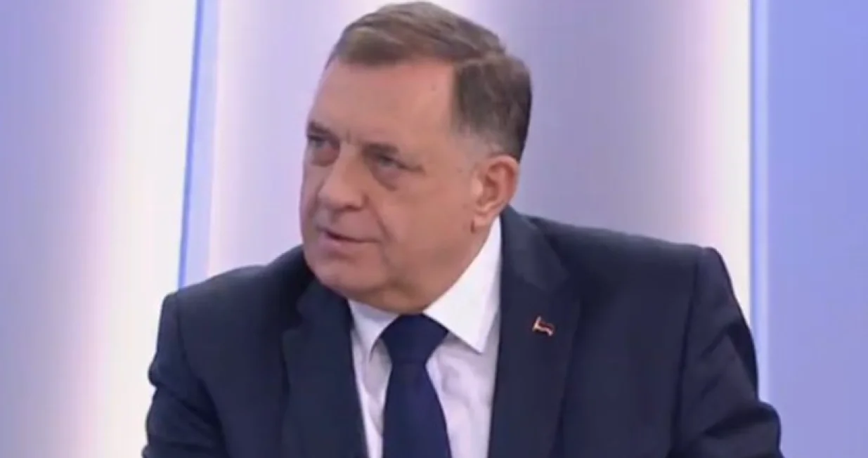Milorad Dodik, lider SNSD-a, gostovanje na RTRS-u/Prtsc
