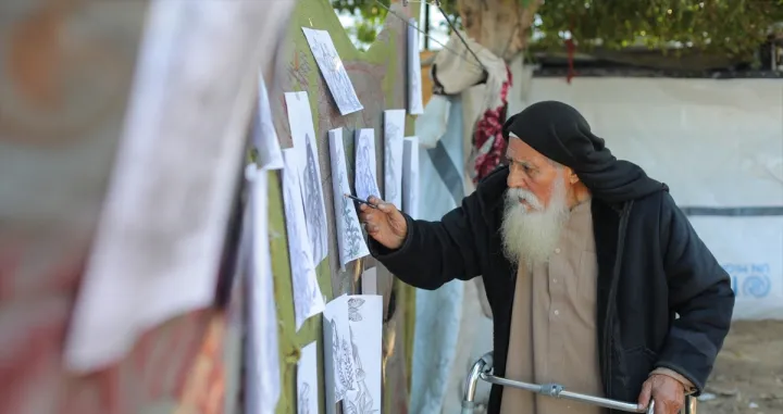 80-godi&scaron;nji palestinski umjetnik Mohammed Abduljalil Zemlut/Hassan Jedi