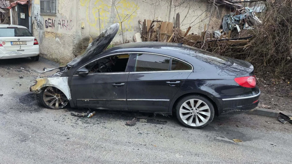 Gorica, zapaljen automobil, Passat CC, paljevina/Nedim Fetahović