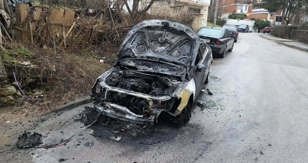 Gorica, zapaljen automobil, Passat CC, paljevina/Nedim Fetahović