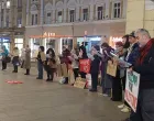 Gaza, Sarajevo, protest, čitanje imena ubijenih, most između dvije tragedije, Vječna vatra, Spomenik ubijenoj djeci Sarajeva/
