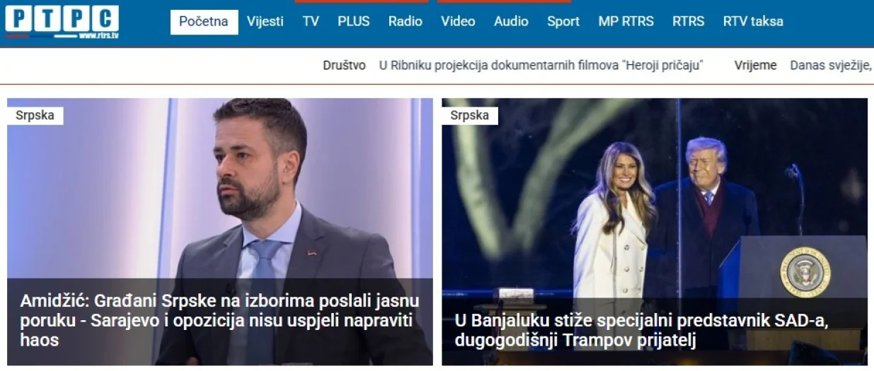 RTRS najava, Paolo Zampolli u Banjoj Luci/Prtsc