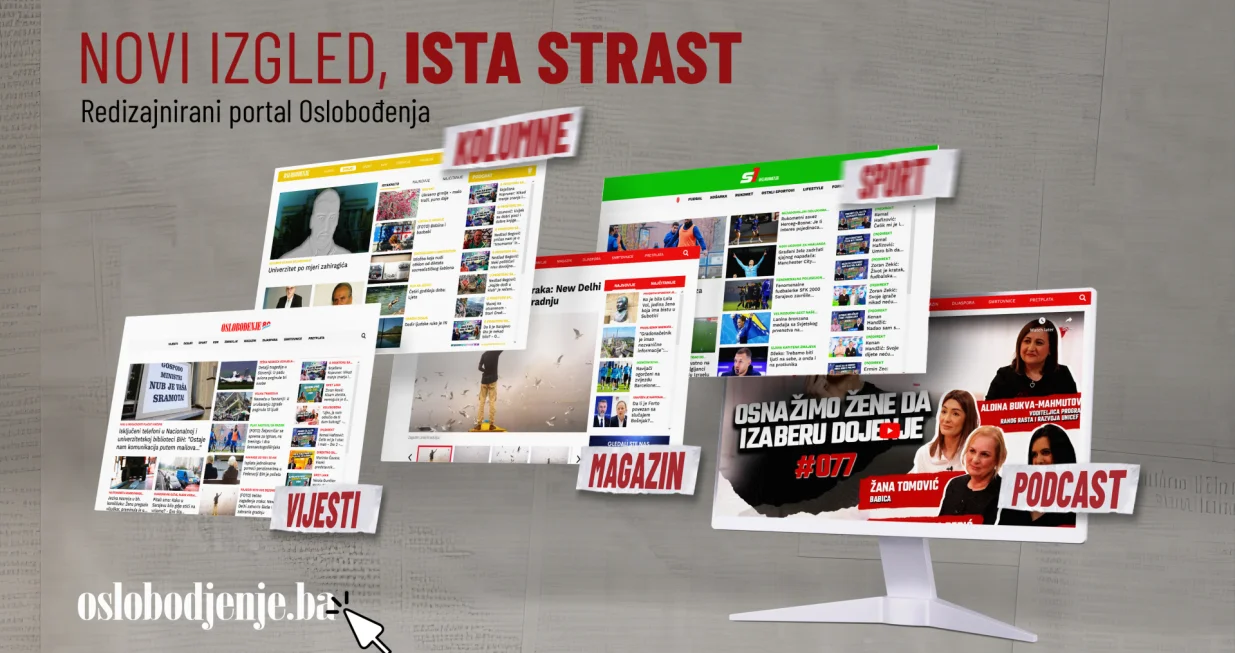 Novi dizajn portala Oslobodjenje.ba/Oslobođenje