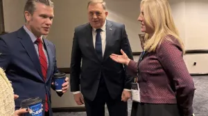 Cvijanović i Dodik sa Hegsethom/Željka Cvijanović