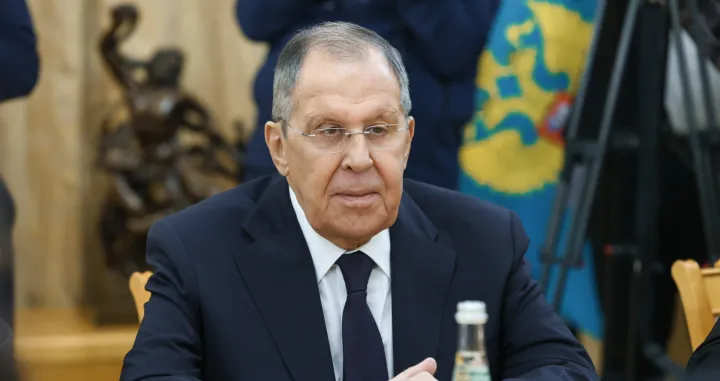 MOSKVA, RUSIJA - 9. DECEMBAR: Ruski ministar vanjskih poslova Sergej Lavrov i maД'arski ministar vanjskih poslova Peter Szijjarto sastali su se u Moskvi, Rusija, 9. decembra 2025. (Russian Foreign Ministry - Anadolu Agency)/