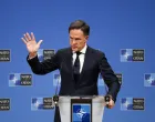 NATO Secretary General Mark Rutte gestures during a press conference ahead of a NATO defence ministers meeting in Brussels, Belgium February 11, 2026. REUTERS/Tom Nicholson/Tom Nicholson