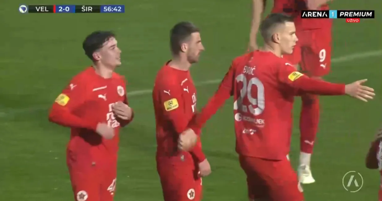 Vehabović postigao sjajan gol (FOTO: Screenshot/Arenasport)/Foto: 