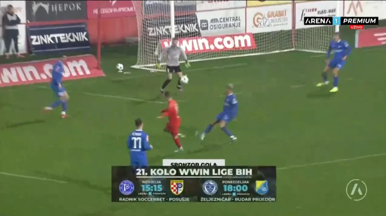 Vehabović postigao sjajan gol (FOTO: Screenshot/Arenasport)/Foto: 