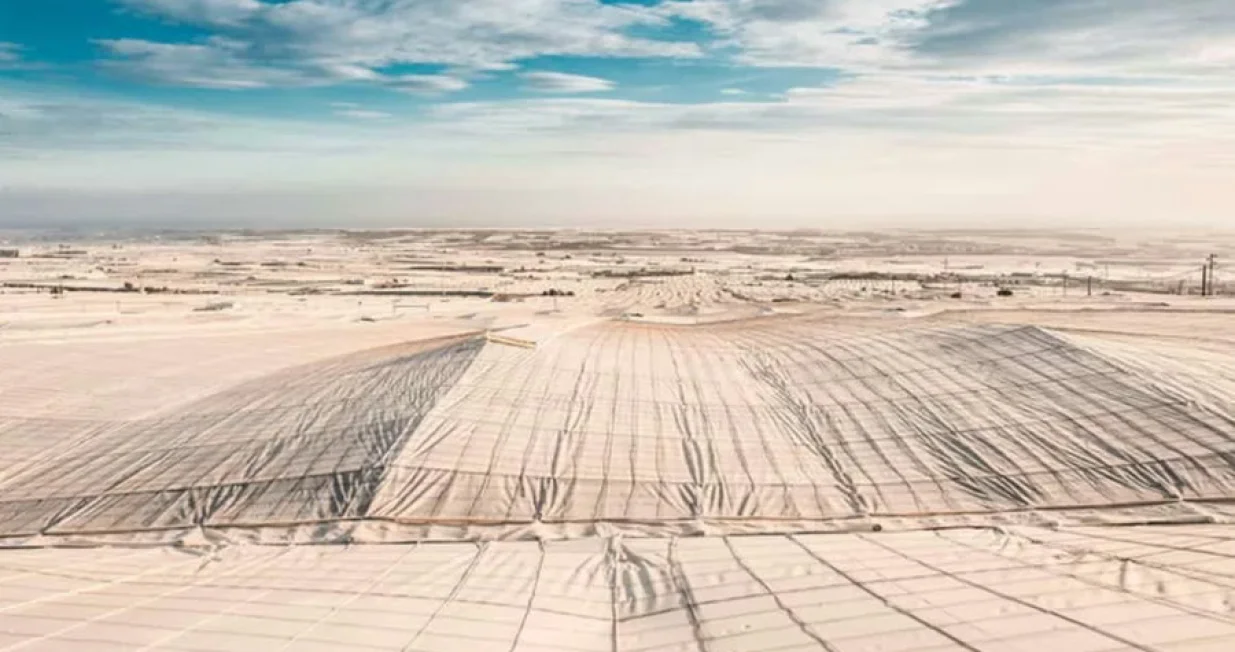 Svjetlucavo more plastike u Almeriji/Glasalmanas