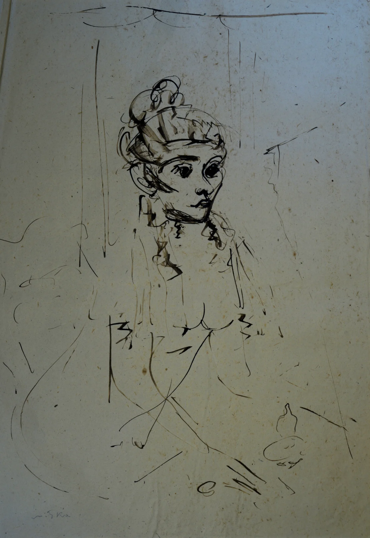 Ženska figura, tu&scaron;/        