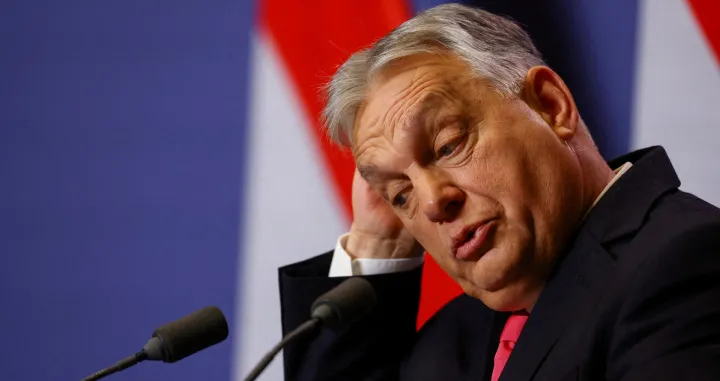 FILE PHOTO: Hungarian Prime Minister Viktor Orban holds an international press conference in Budapest, Hungary, January 5, 2026. REUTERS/Bernadett Szabo/File Photo/Bernadett Szabo