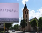 Uvredljiv grafit na crkvi/